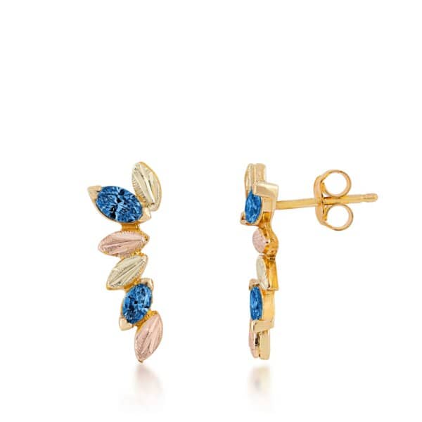 gler3934yo_lg-600x600 Black Hills Gold Marquis YOGO Sapphire Earrings