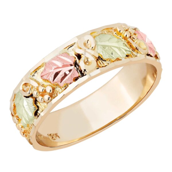 02826-600x600 Ladies Black Hills Gold Straight Band Wedding Ring